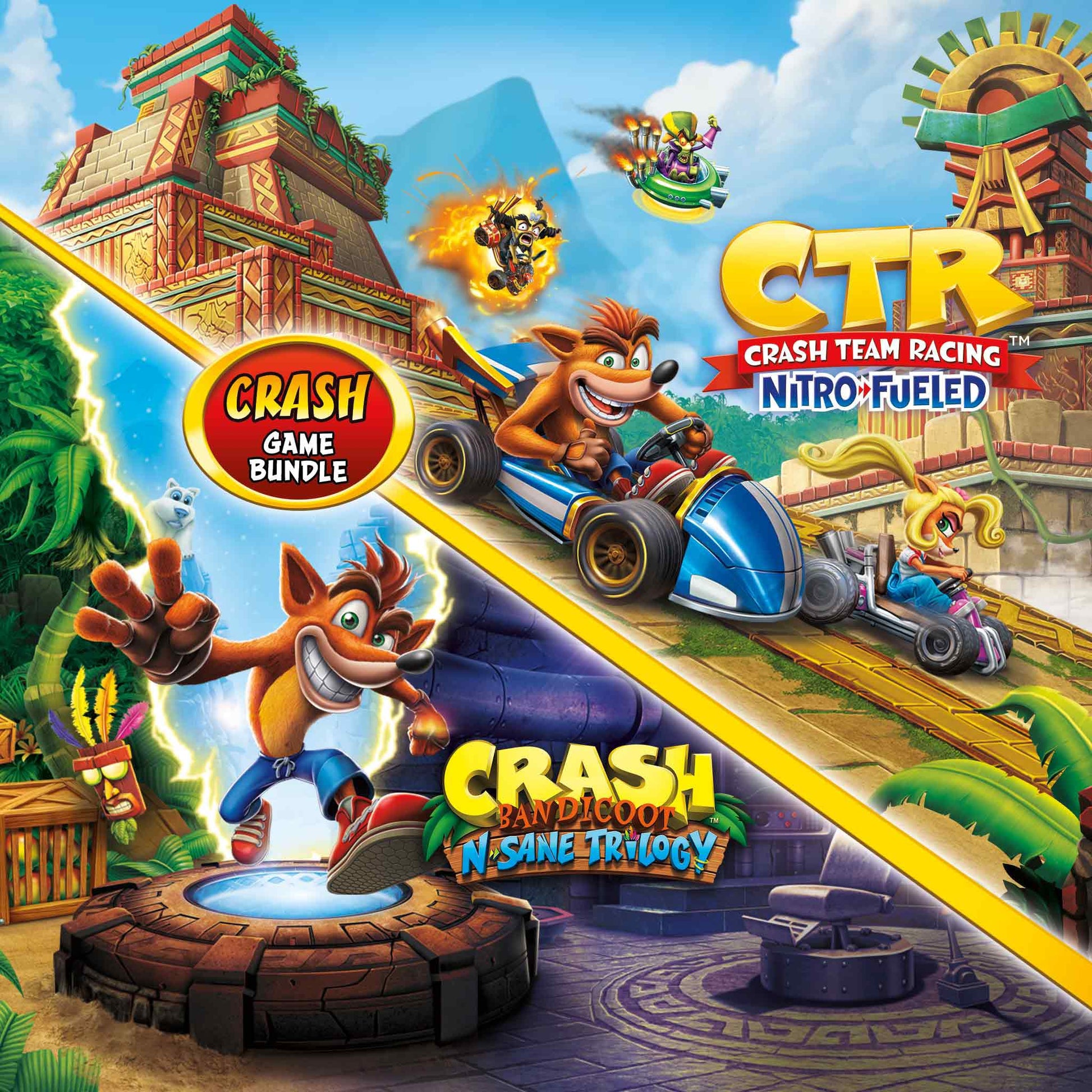 Crash bundle: Trilogy + Team racing - PS4 digital